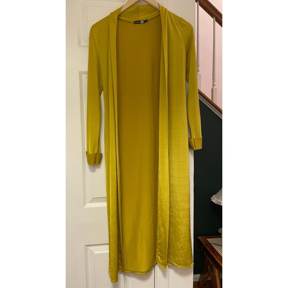 casual chic Long Open Front Duster Cardigan Lightweight Size US 4